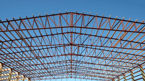 Steel trusses from an airport hanger by jeffhochstrasser from Canva